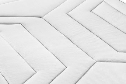 Ensemble Matelas Sommier 90x200 cm - Sommier Blanc (en kit) - Vingt-Quatre