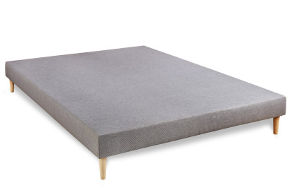 Ensemble Matelas Sommier 160x200 cm - Sommier Gris (déjà monté) - Vingt-Six