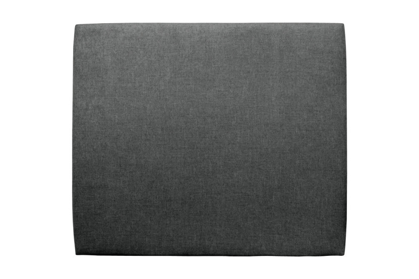 Tête de lit 200 cm Tapissée - Tissu Toile Natté Gris Anthracite