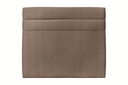 Tête de lit 160 cm Lignes - Tissu Velours Taupe