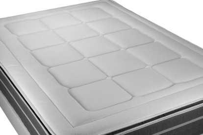 Matelas 200x200 cm Ressorts ensachés et Mémoire de forme - Trente PLUS