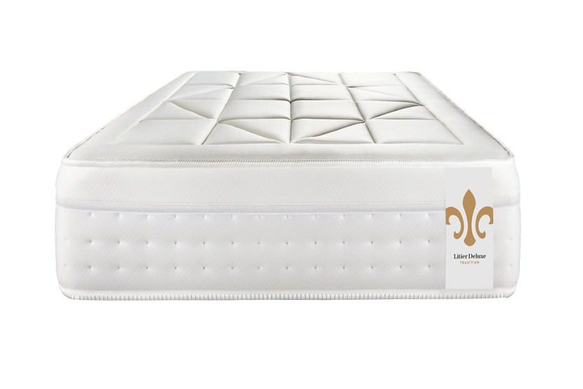 Ensemble Matelas Sommier 90x190 cm - Sommier Gris (en kit) - Vingt-Huit