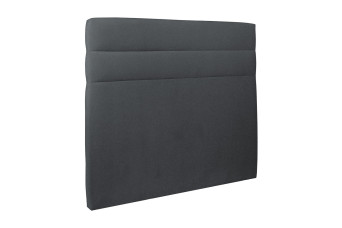 Tête de lit 135 cm Lignes - Tissu Velours Gris Anthracite