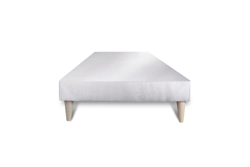 Ensemble Matelas Sommier 90x190 cm - Sommier Blanc (déjà monté) - Trente PLUS