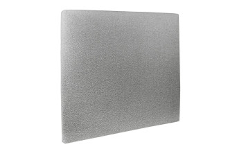 Tête de lit 140 cm Tapissée - Tissu Bouclette Gris