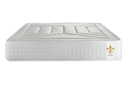 Pack lit complet 160x200 cm - Matelas + Sommier Gris (en kit) + 2 oreillers + Couette - Vingt-Quatre