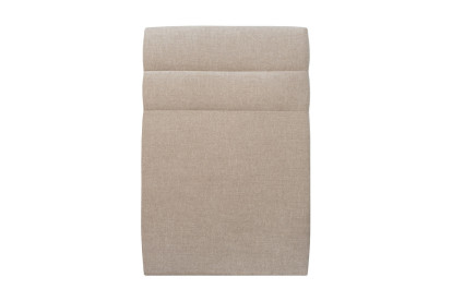 Tête de lit 90 cm Lignes - Tissu Toile Natté Beige Brun