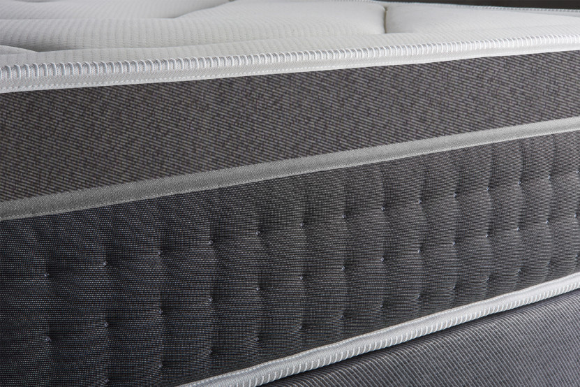 Ensemble Matelas Sommier 140x190 cm - Sommier Blanc (déjà monté) - Trente