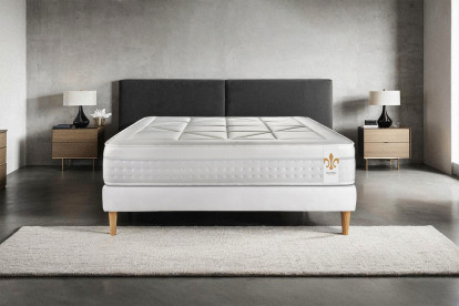 Matelas 200x200 cm Ressorts ensachés et Mémoire de forme - Vingt-Huit