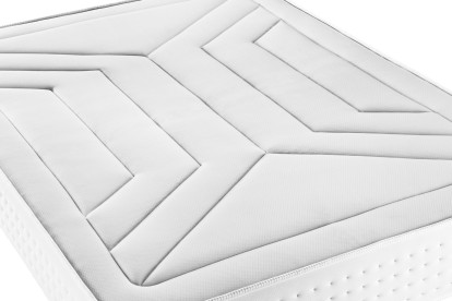 Ensemble Matelas Sommier 180x200 cm - Sommier Blanc (en kit) - Vingt-Quatre
