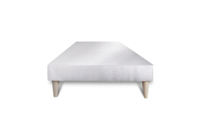 Ensemble Matelas Sommier 90x190 cm - Sommier Blanc (déjà monté) - Vingt-Huit PLUS