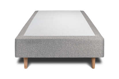 Sommier Tapissier 80x200 cm - H35 cm - Bouclette - Gris
