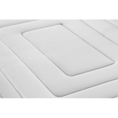 Ensemble Matelas Sommier 90x200 cm - Sommier Gris (déjà monté) - Vingt-Six