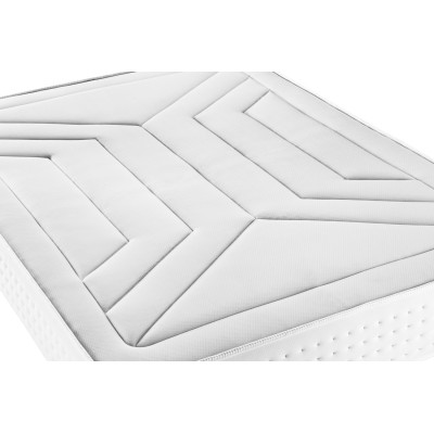 Ensemble Matelas Sommier 160x200 cm - Sommier Gris (en kit) - Vingt-Quatre
