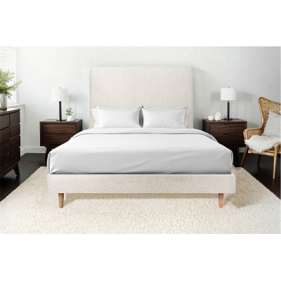 Sommier Tapissier 140x200 cm - H29 cm - Bouclette - Beige clair