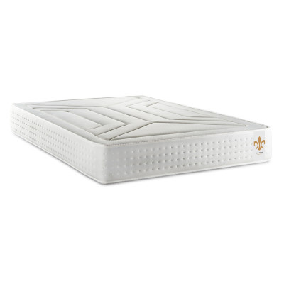 Ensemble Matelas Sommier 160x200 cm - Sommier Blanc (en kit) - Vingt-Quatre