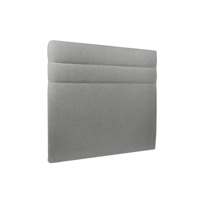 Tête de lit 200 cm Lignes - Tissu Bouclette Gris