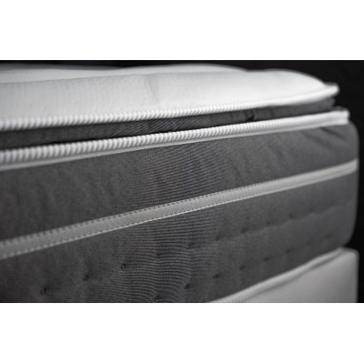 Ensemble Matelas Sommier 140x190 cm - Sommier Blanc (en kit) - Trente PLUS
