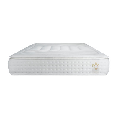 Ensemble Matelas Sommier 200x200 cm - 2 Sommiers Blanc - Vingt-Quatre PLUS
