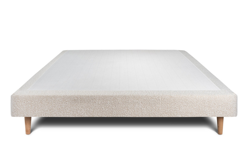 Sommier Tapissier 150x200 cm - H29 cm - Bouclette - Beige clair