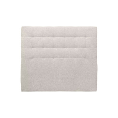 Tête de lit 150 cm Capitonnée - Tissu Toile Natté Beige Clair