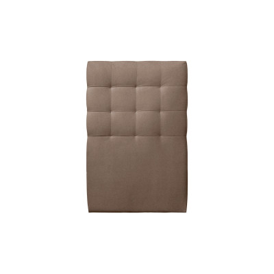 Tête de lit 90 cm Capitonnée - Tissu Velours Taupe