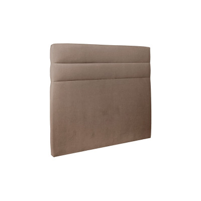 Tête de lit 200 cm Lignes - Tissu Velours Taupe