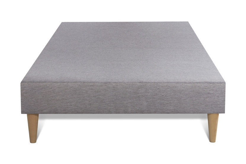 Ensemble Matelas Sommier 90x200 cm - Sommier Gris (déjà monté) - Vingt-Six PLUS
