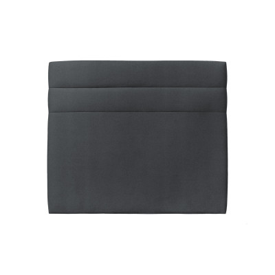 Tête de lit 150 cm Lignes - Tissu Velours Gris Anthracite