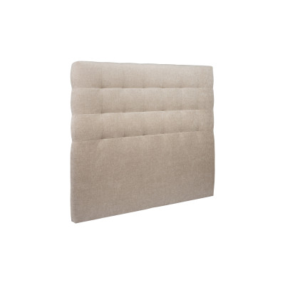 Tête de lit 160 cm Capitonnée - Tissu Toile Natté Beige Brun