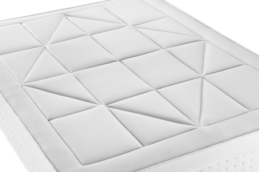 Matelas 140x190 cm Ressorts ensachés et Mémoire de forme - Vingt-Huit