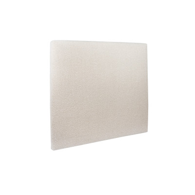 Tête de lit 140 cm Tapissée - Tissu Bouclette Beige Clair