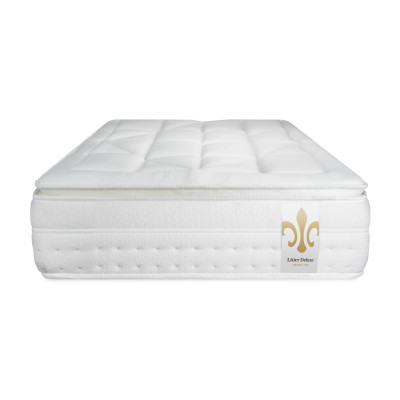 Ensemble Matelas Sommier 90x200 cm - Sommier Blanc (en kit) - Vingt-Huit PLUS
