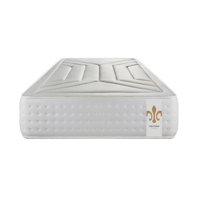 Ensemble Matelas Sommier 90x200 cm - Sommier Gris (déjà monté) - Vingt-Quatre