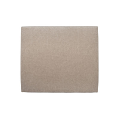 Tête de lit 140 cm Tapissée - Tissu Toile Natté Beige Brun