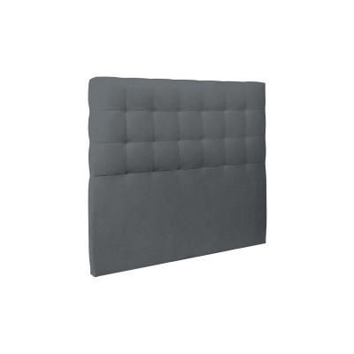 Tête de lit 160 cm Capitonnée - Tissu Velours Gris Anthracite