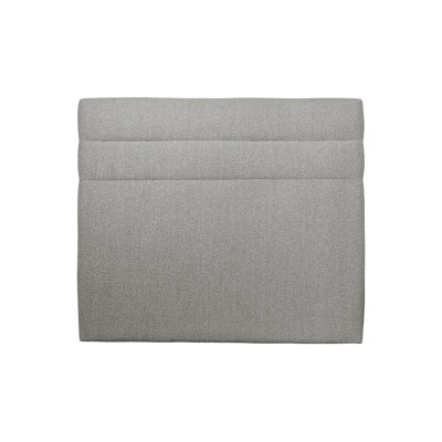 Tête de lit 135 cm Lignes - Tissu Bouclette Gris
