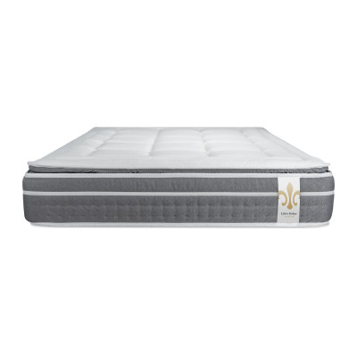 Pack lit complet 160x200 cm - Matelas + Sommier Blanc + 2 oreillers + Couette - Trente PLUS